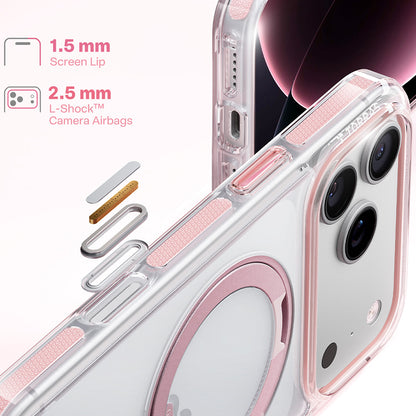 MagSafe Case for Apple iPhone 18 Pro Max / 17 Pro Max, Torras, Ostand O3 Light, Pink
