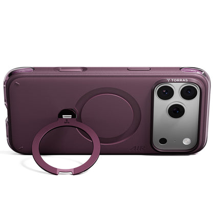 MagSafe Case for Apple iPhone 18 Pro Max / 17 Pro Max, Torras, Ostand Q3 Air Essential, Purple