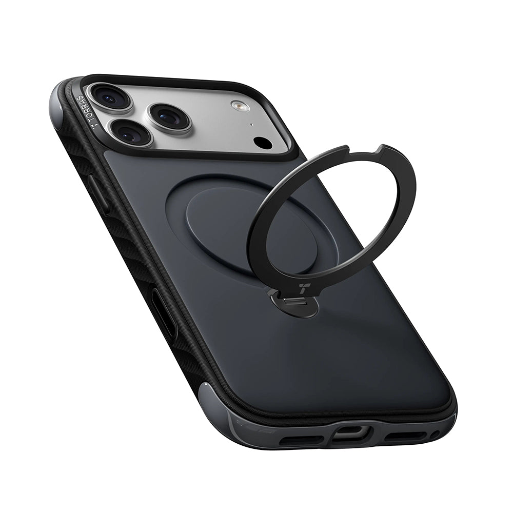 MagSafe Case for Apple iPhone 18 Pro Max / 17 Pro Max, Torras, Ostand Q3 Rugged, White