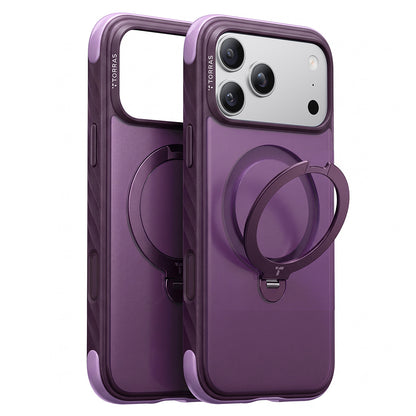 MagSafe Case for Apple iPhone 18 Pro Max / 17 Pro Max, Torras, Ostand Q3 Rugged, Purple