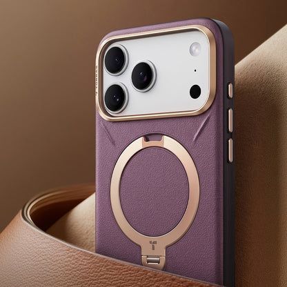 MagSafe Case for Apple iPhone 18 Pro Max / 17 Pro Max, Torras, QPRO Leather, Brown