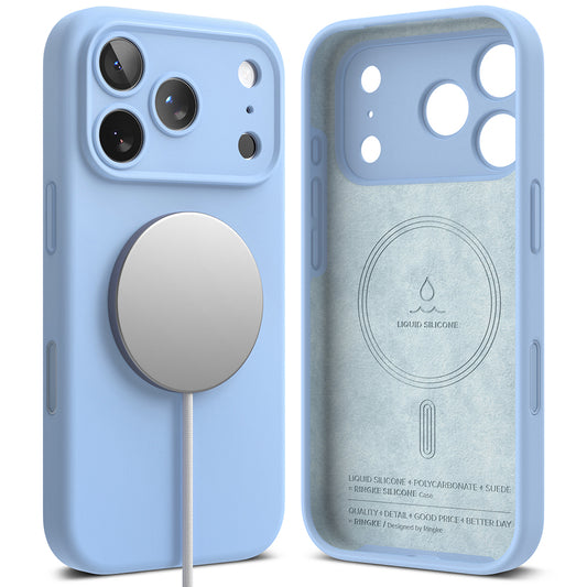 MagSafe Case for Apple iPhone 18 Pro Max, Ringke, Silicone, Blue