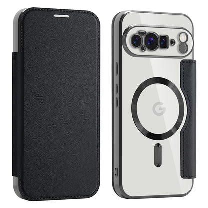 MagSafe Case for Google Pixel 10 Pro XL, Techsuit, SmartMag Book, Black