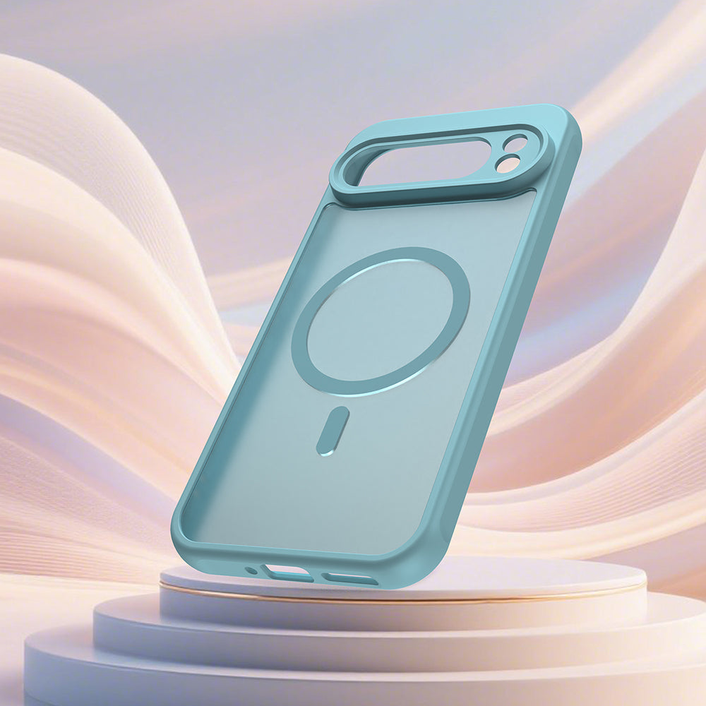 MagSafe Case for Google Pixel 10 Pro XL, Techsuit, HaloFrost II, Light Green
