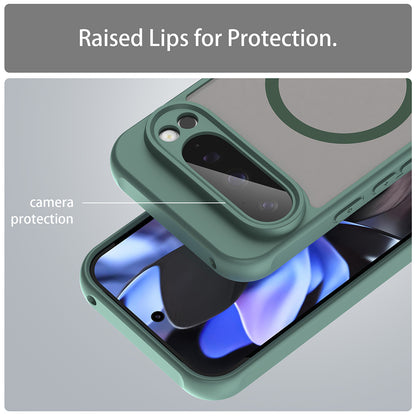 MagSafe Case for Google Pixel 9 Pro, Techsuit, HaloFrost II, Green