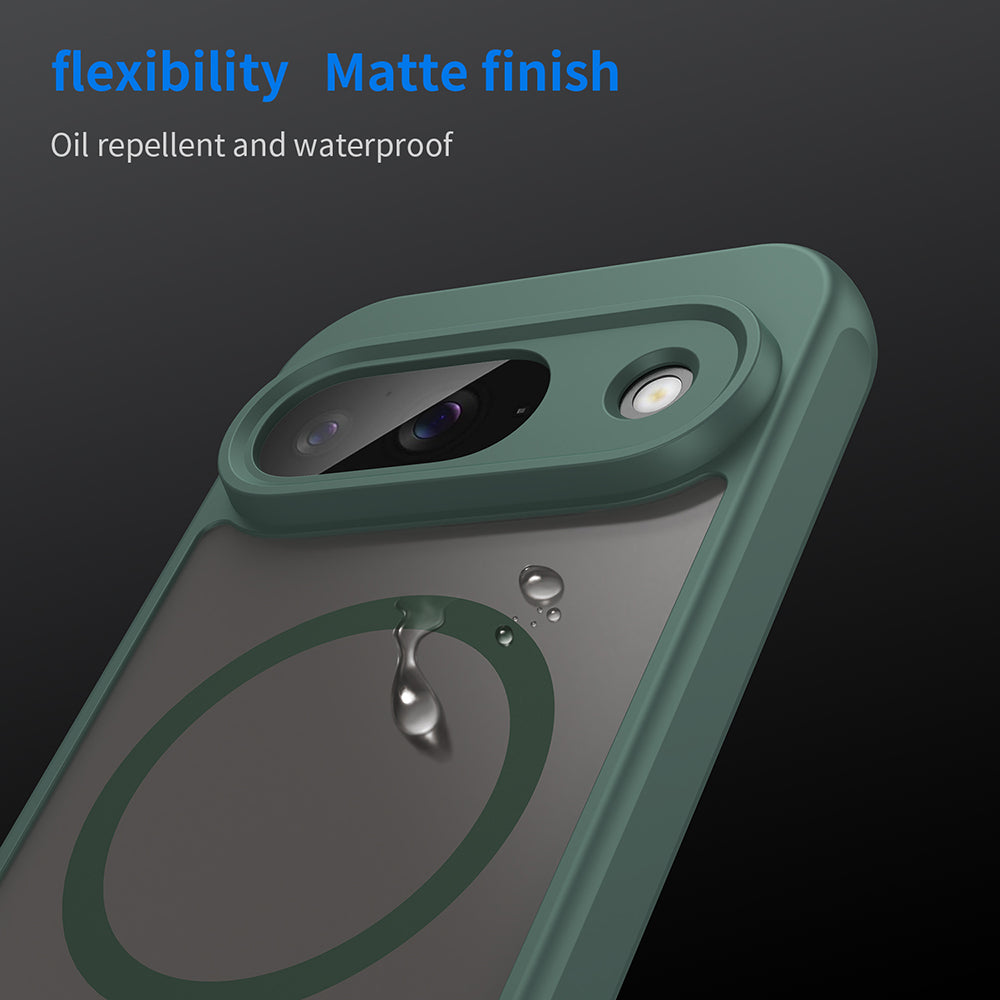 MagSafe Case for Google Pixel 9, Techsuit, HaloFrost II, Green