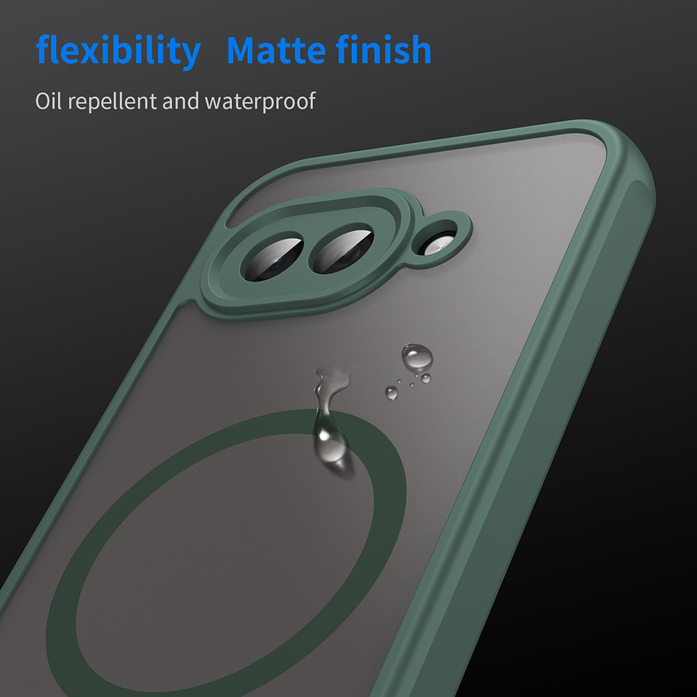 MagSafe Case for Google Pixel 9a, Techsuit, HaloFrost II, Green