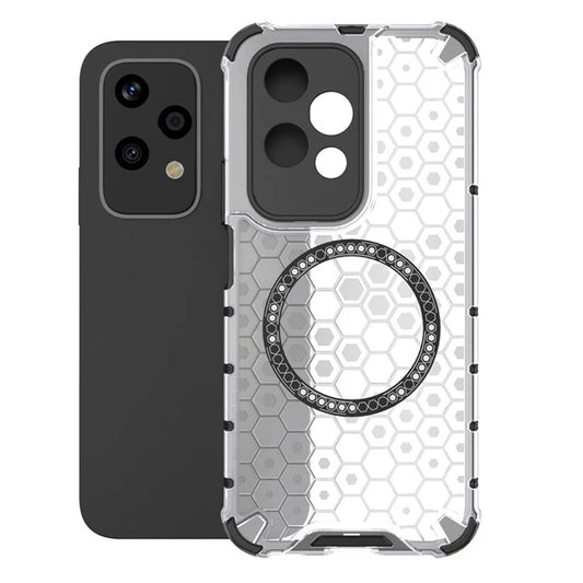 MagSafe Case for Honor 200 Lite, Techsuit, HoneyComb Shield, White