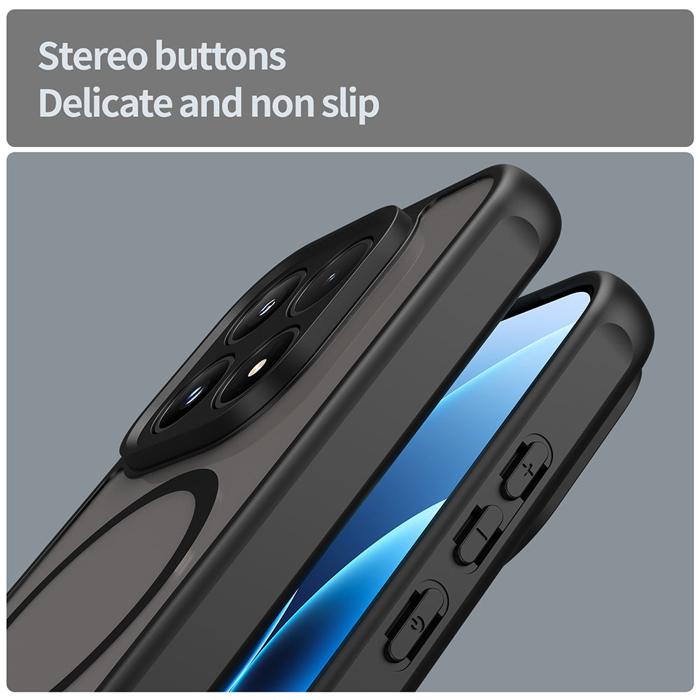 MagSafe Case for Honor 600 Lite, Techsuit, HaloFrost II, Black