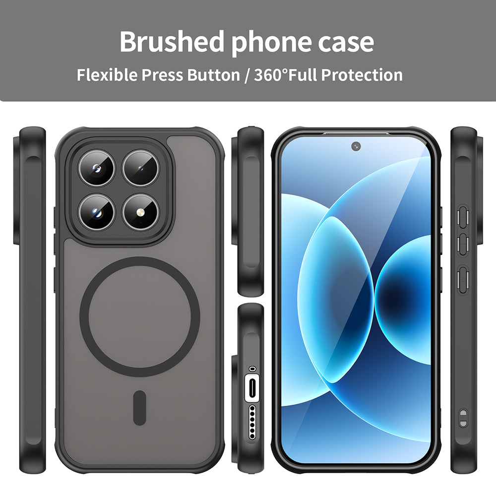 MagSafe Case for Honor 600 Lite, Techsuit, HaloFrost II, Black