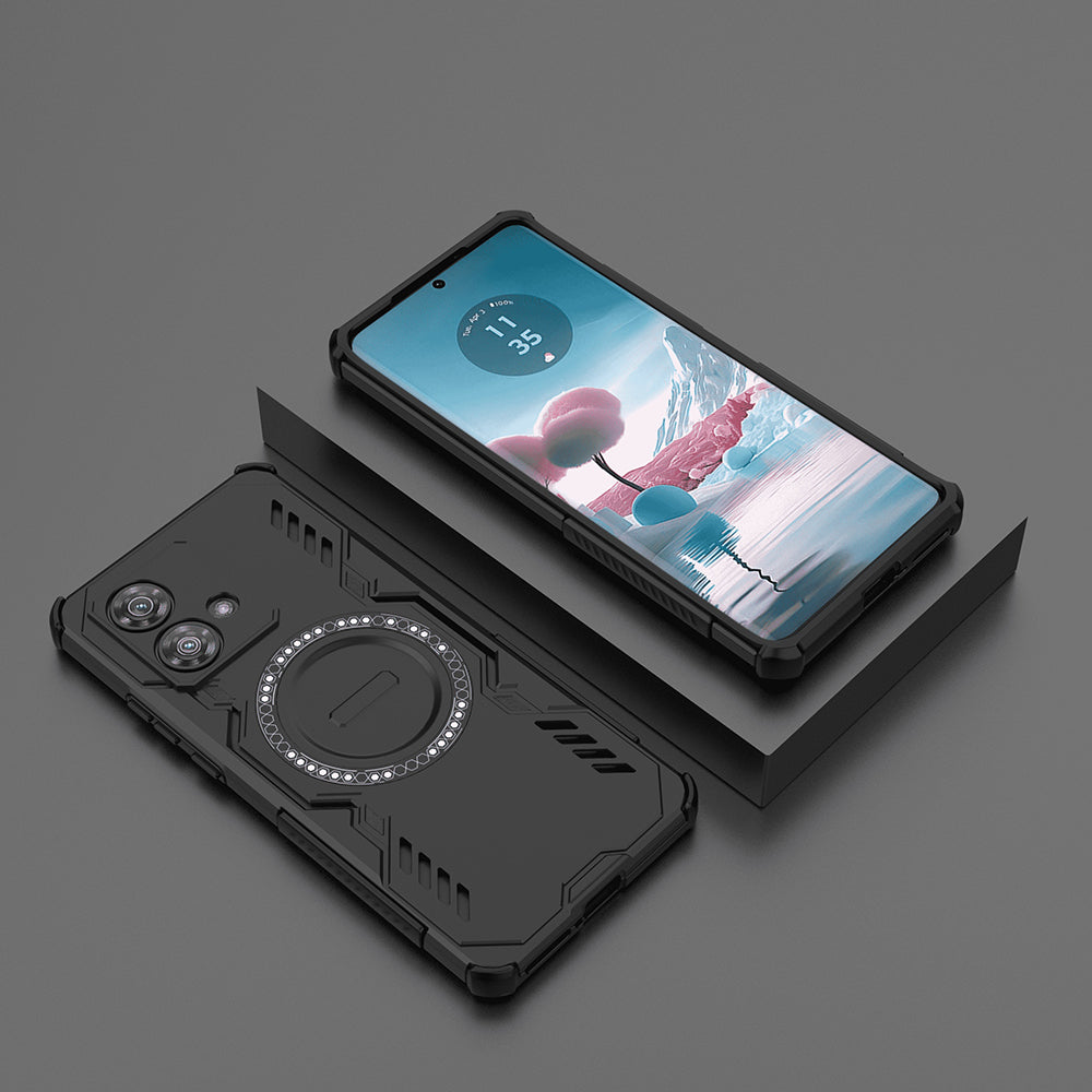 MagSafe Case for Motorola Edge 40 Neo, Techsuit, ArmorMag, Black