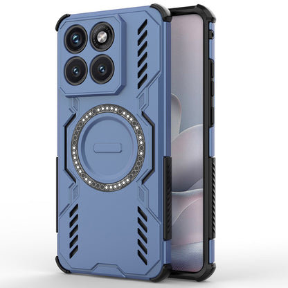MagSafe Case for Motorola Edge 70 Fusion, Techsuit, ArmorMag, Blue