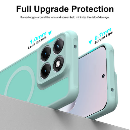 MagSafe Case for Motorola Edge 70 Fusion, Techsuit, HaloFrost II, Light Green