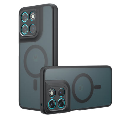 MagSafe Case for Motorola Moto G77 / G67, Techsuit, PureFrost, Satin Black