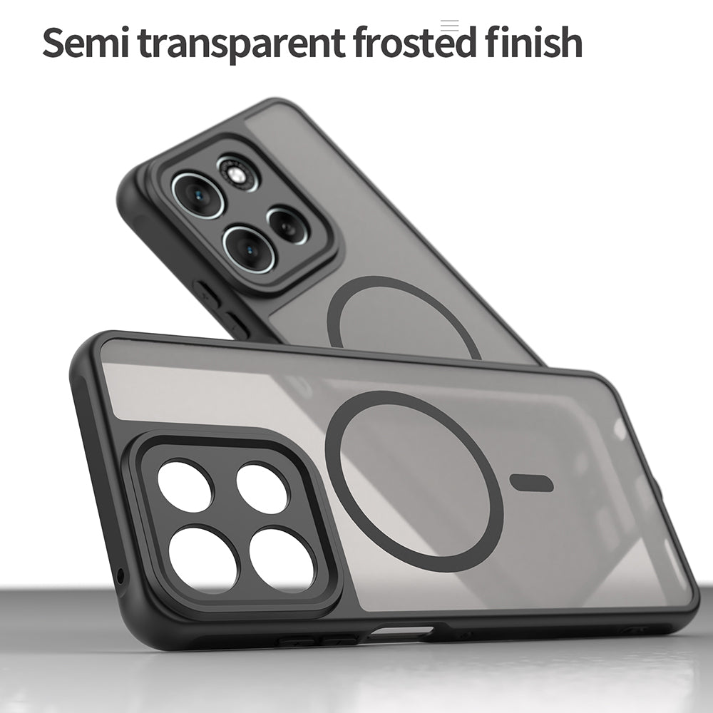 MagSafe Case for Motorola Moto G86, Techsuit, HaloFrost II, Black
