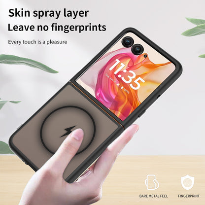 MagSafe Case for Motorola Razr 70 Plus / Razr 50 Ultra, Techsuit, PureFrost, Satin Black