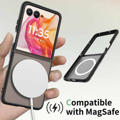 MagSafe Case for Motorola Razr 70 Ultra / Razr 60 Ultra, Techsuit, PureFrost, Satin Black