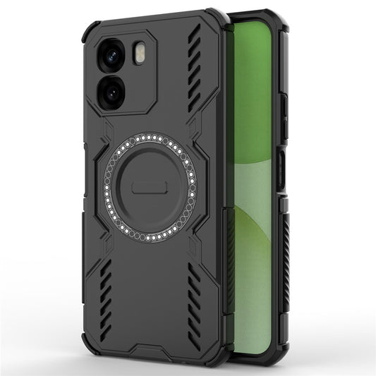 MagSafe Case for Oppo A6 4G, Techsuit, ArmorMag, Black