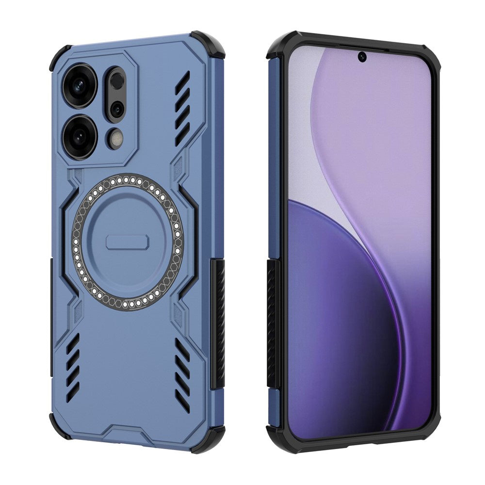 MagSafe Case for Oppo Reno14, Techsuit, ArmorMag, Blue
