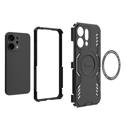 MagSafe Case for Oppo Reno14, Techsuit, ArmorMag, Blue