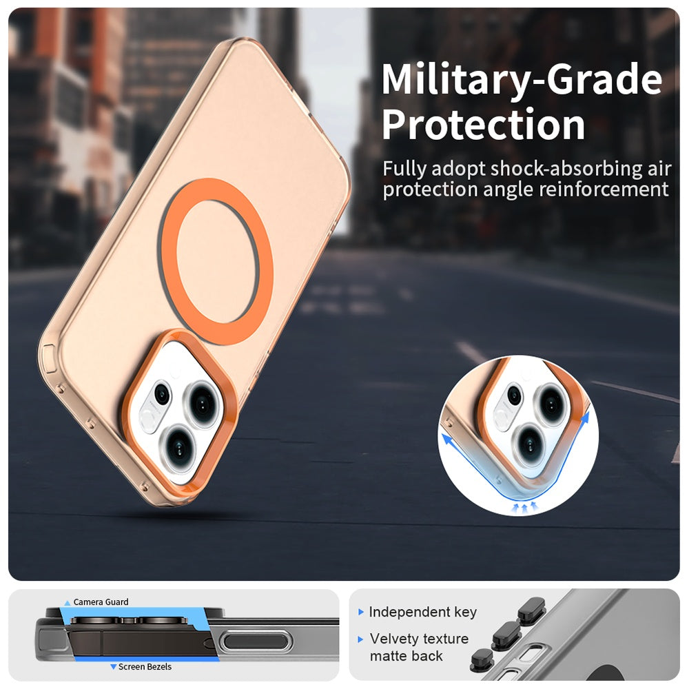 MagSafe Case for Oppo Reno14, Techsuit, CandyCase, Orange