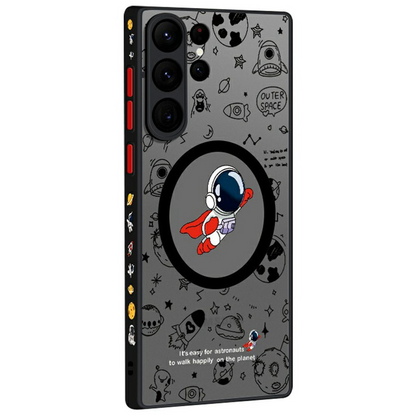 MagSafe Case for Samsung Galaxy S25 Ultra S938, OEM, Flight Astronaut, Multicolor