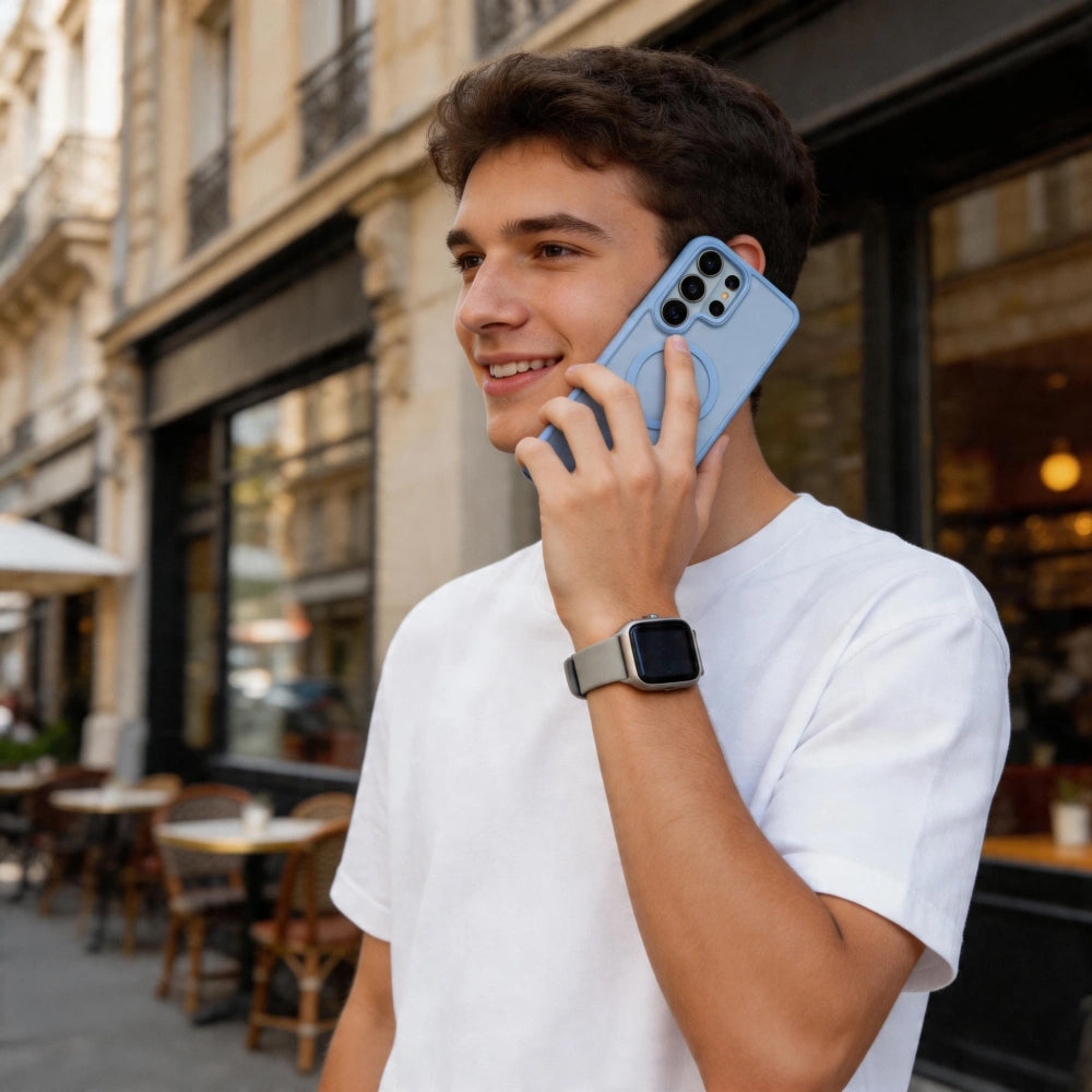 MagSafe Case for Samsung Galaxy S26 Ultra S948, Tech-Protect, Magmat, Matte Blue