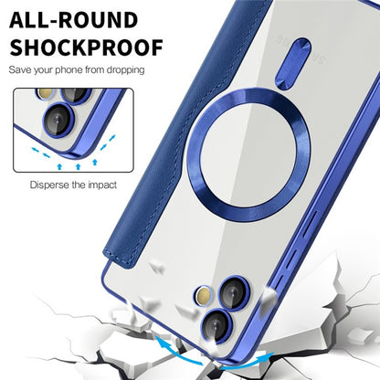 MagSafe Case for Samsung Galaxy A05 A055, Techsuit, SmartMag Book, Blue