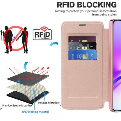 MagSafe Case for Samsung Galaxy A05 A055, Techsuit, SmartMag Book, Pink