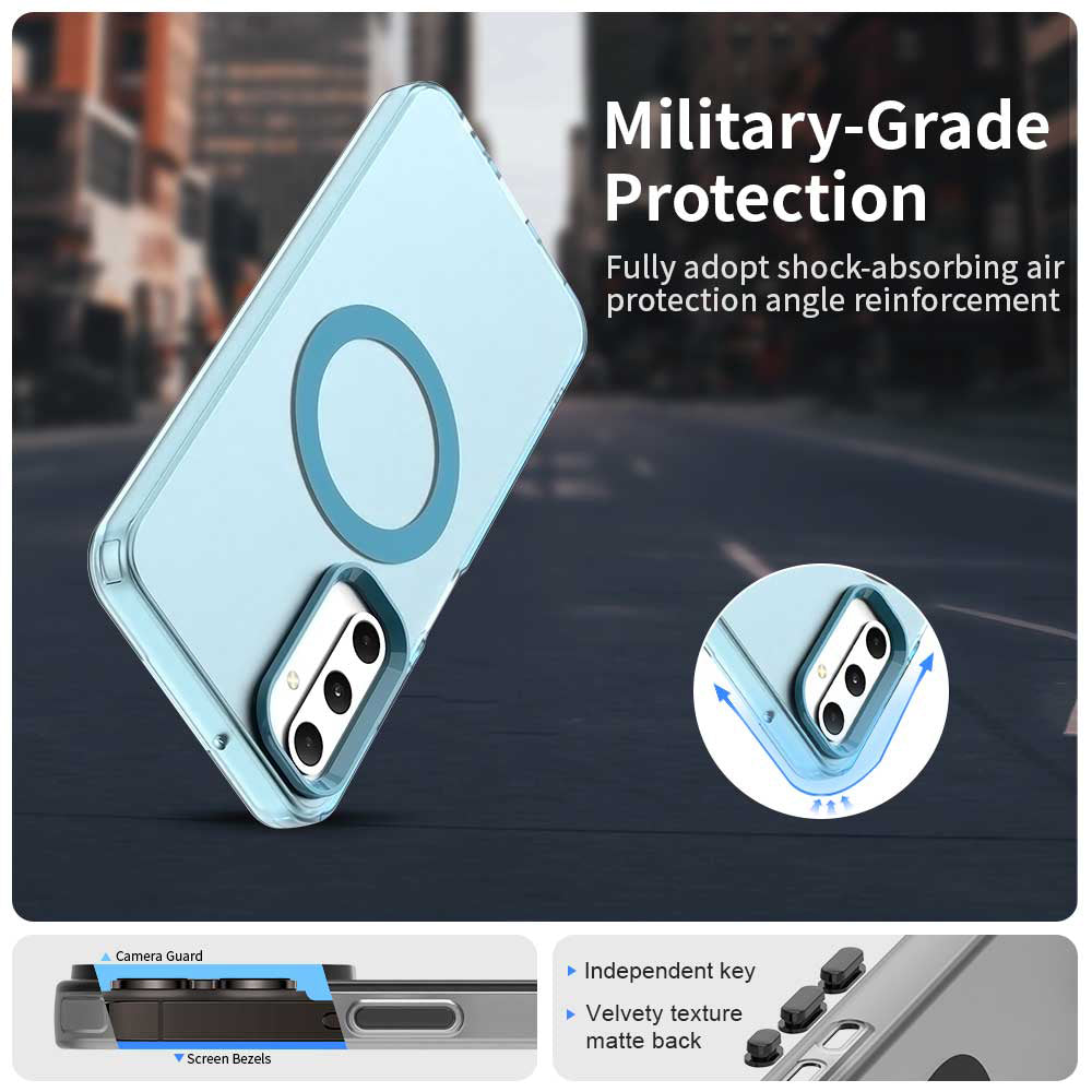MagSafe Case for Samsung Galaxy A05s A057, Techsuit, CandyCase, Blue