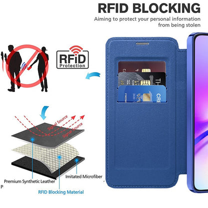 MagSafe Case for Samsung Galaxy A05s A057, Techsuit, SmartMag Book, Blue