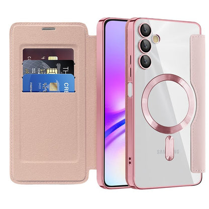 MagSafe Case for Samsung Galaxy A05s A057, Techsuit, SmartMag Book, Pink