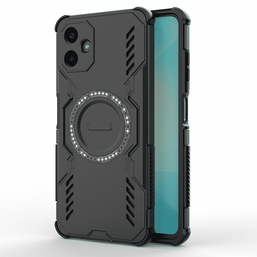 MagSafe Case for Samsung Galaxy A06 A065, Techsuit, ArmorMag, Black