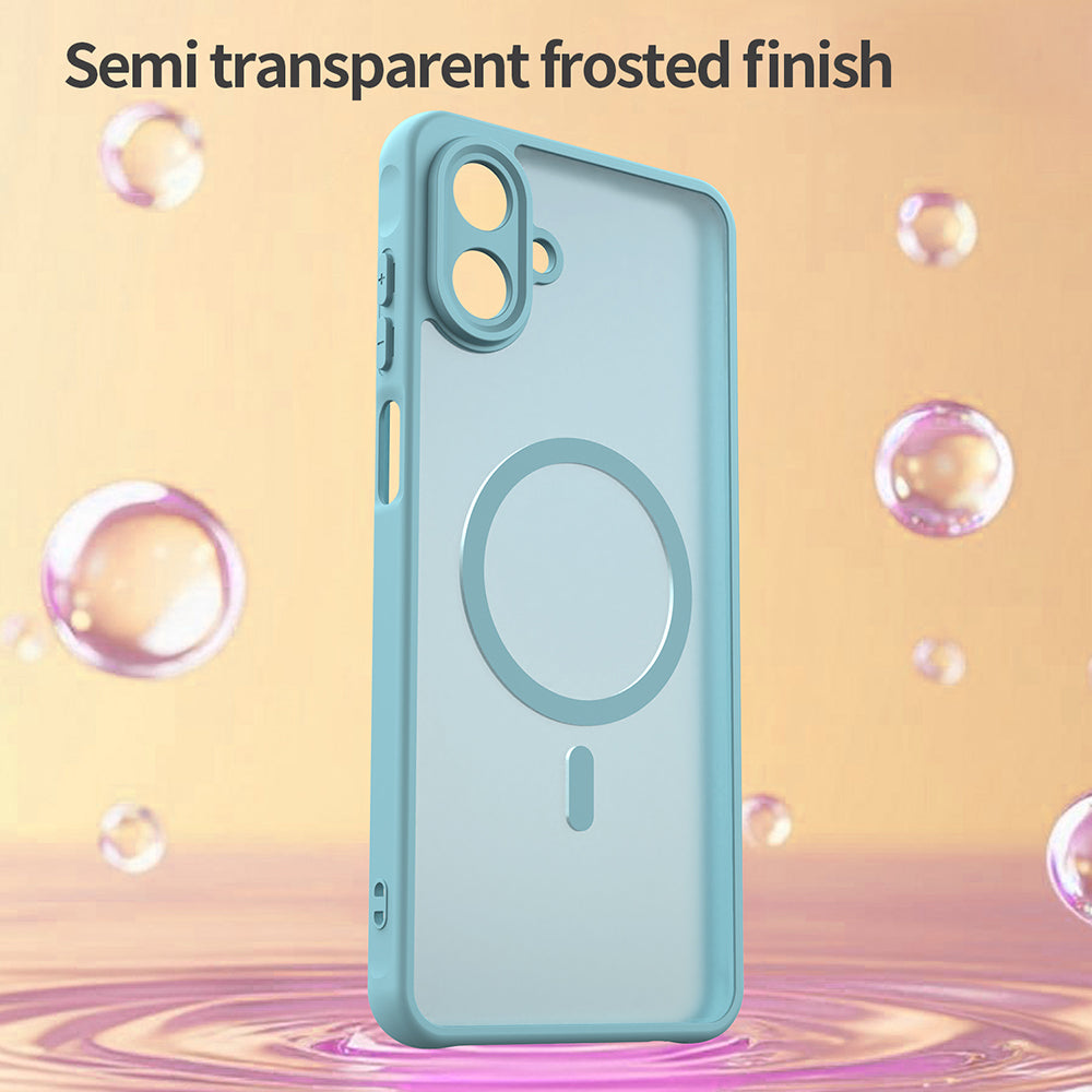 MagSafe Case for Samsung Galaxy A07 4G A075, Techsuit, HaloFrost II, Light Green