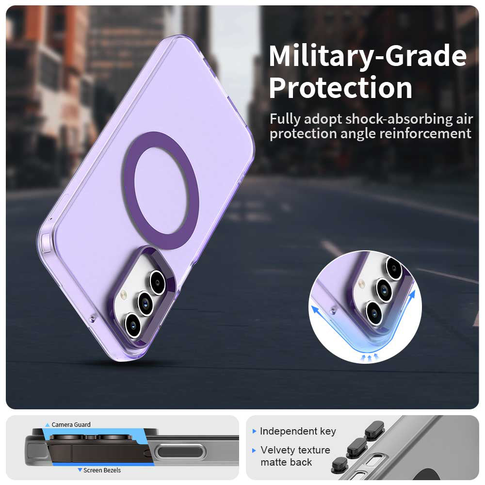 MagSafe Case for Samsung Galaxy A15 5G A156 / A15 A155, Techsuit, CandyCase, Purple