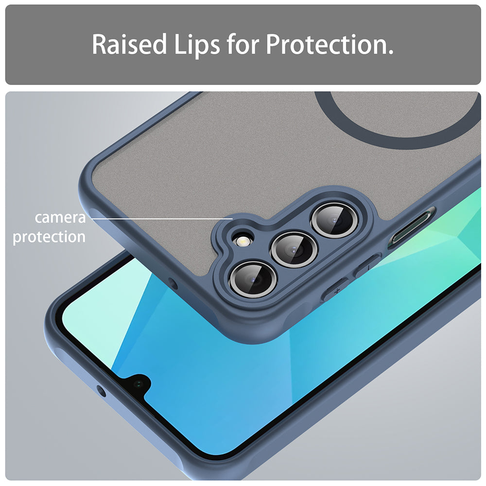 MagSafe Case for Samsung Galaxy A16 5G A166 / A16 4G A165, Techsuit, HaloFrost II, Navy Blue
