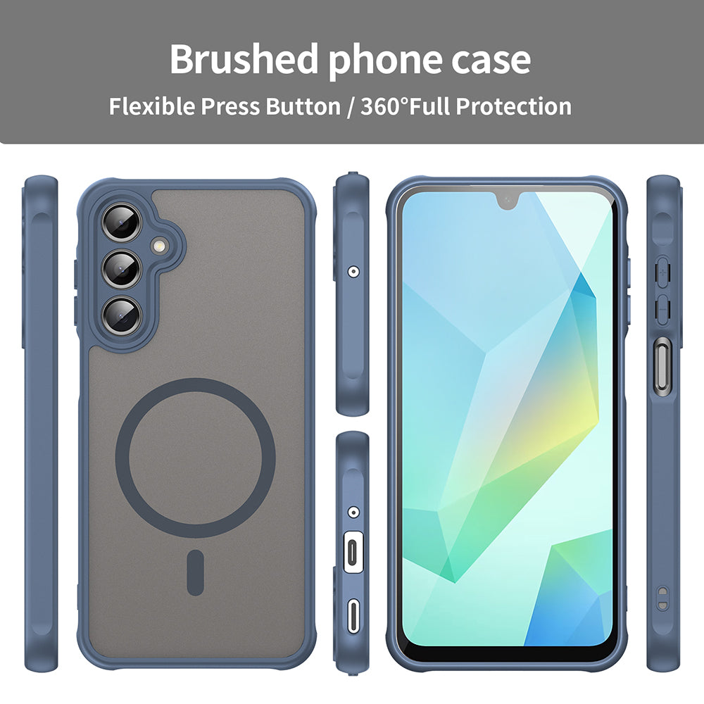MagSafe Case for Samsung Galaxy A16 5G A166 / A16 4G A165, Techsuit, HaloFrost II, Navy Blue