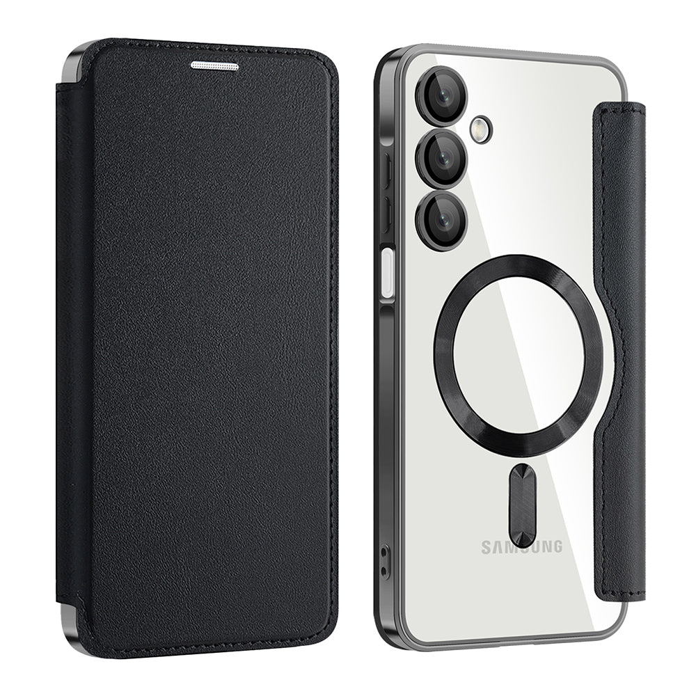 MagSafe Case for Samsung Galaxy A16 5G A166 / A16 4G A165, Techsuit, SmartMag Book, Black
