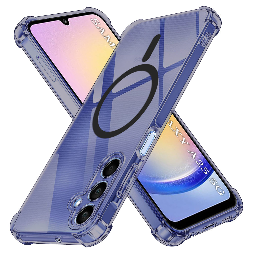 MagSafe Case for Samsung Galaxy A25 A256, Techsuit, Shockproof Clear, Smoke