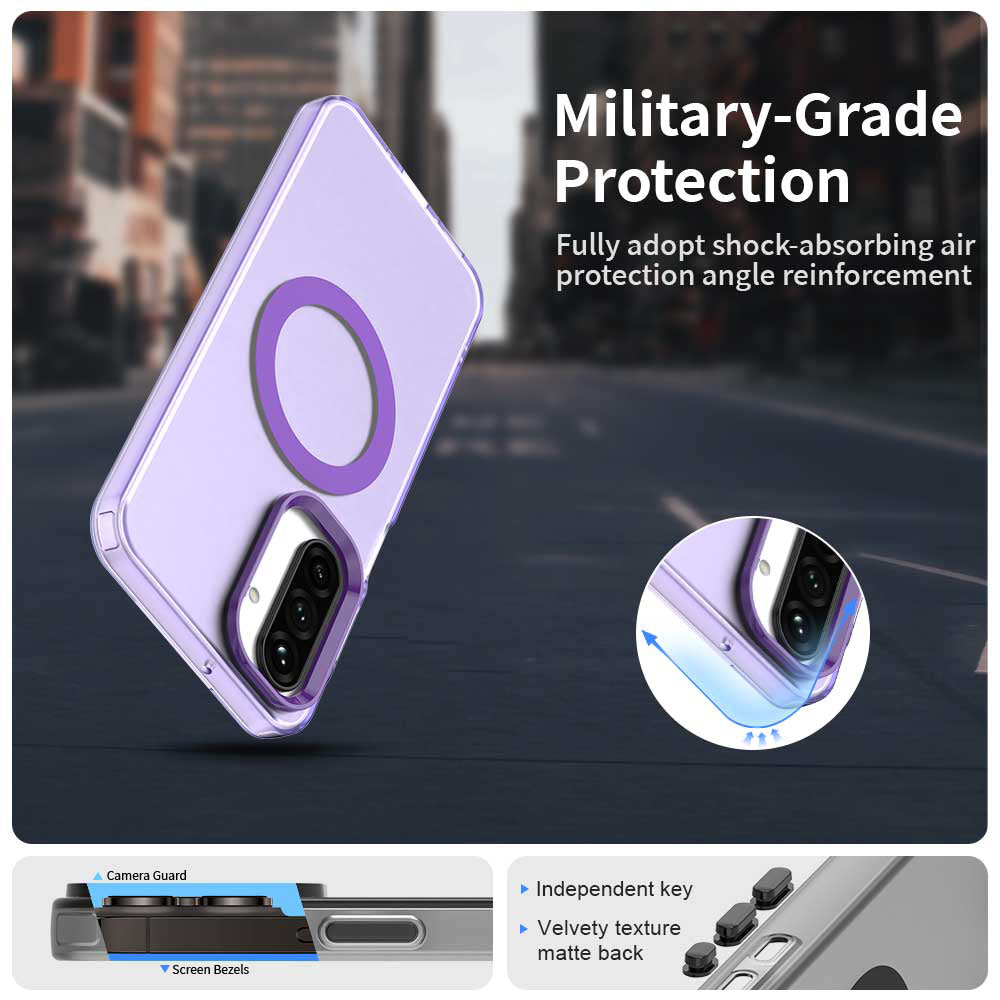 MagSafe Case for Samsung Galaxy A26 A266, Techsuit, CandyCase, Purple