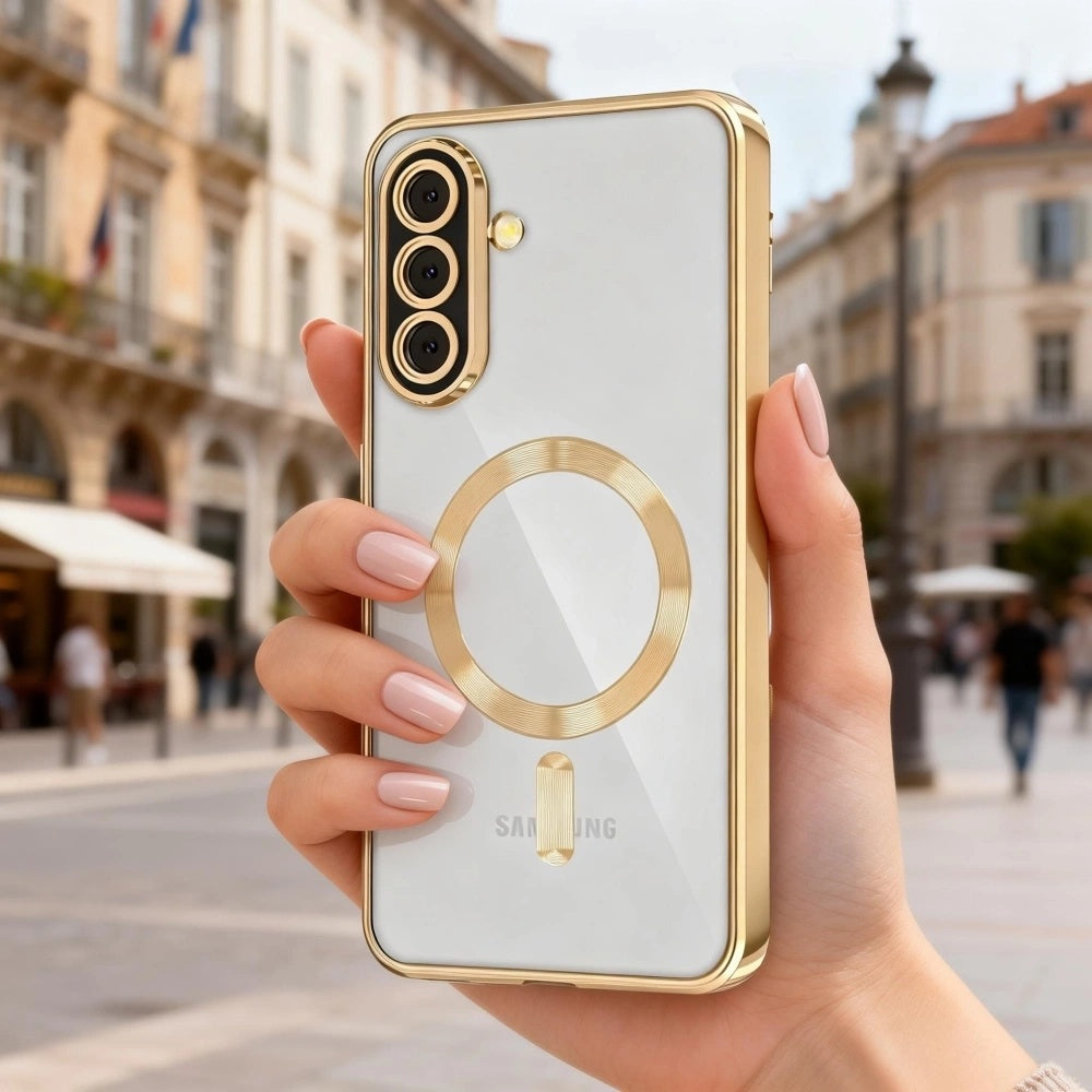 MagSafe Case for Samsung Galaxy A27 5G, Techsuit, Luxury Crystal, Red