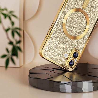 MagSafe Case for Samsung Galaxy A27 5G, Techsuit, Luxury Glitter, Gold