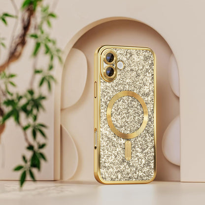 MagSafe Case for Samsung Galaxy A27 5G, Techsuit, Luxury Glitter, Light Green