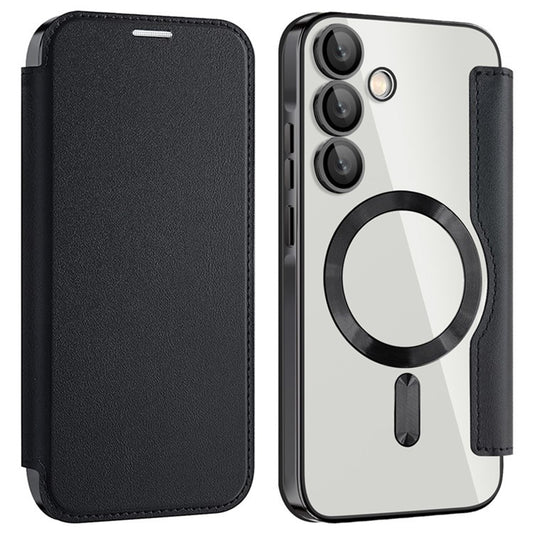 MagSafe Case for Samsung Galaxy A35 5G A356, Techsuit, SmartMag Book, Black