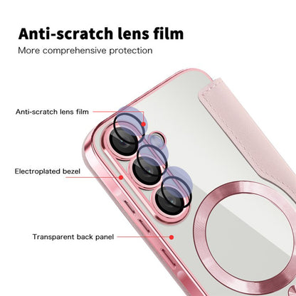 MagSafe Case for Samsung Galaxy A36 A366, Techsuit, SmartMag Book, Pink