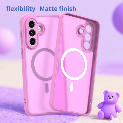 MagSafe Case for Samsung Galaxy A37 5G, Techsuit, HaloFrost II, Pink