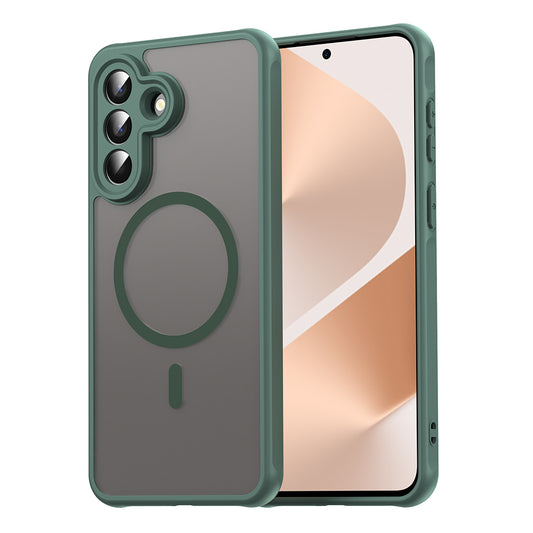 MagSafe Case for Samsung Galaxy A57 5G, Techsuit, HaloFrost II, Green