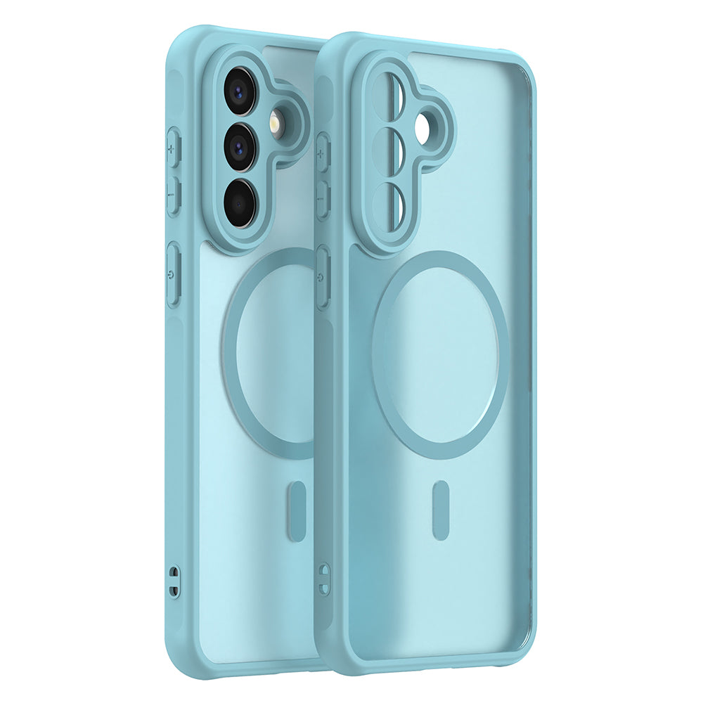 MagSafe Case for Samsung Galaxy A57 5G, Techsuit, HaloFrost II, Light Green