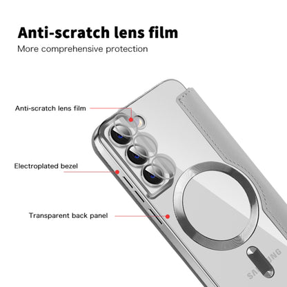 MagSafe Case for Samsung Galaxy S22+ 5G S906, Techsuit, SmartMag Book, Gray