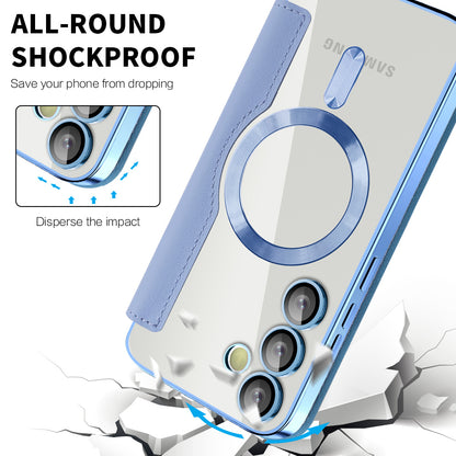 MagSafe Case for Samsung Galaxy S23 FE S711, Techsuit, SmartMag Book, Blue